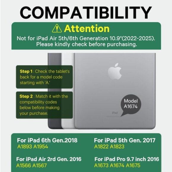 🆕 Keyboard Case for iPad 9.7"- Backlit keys Touchpad Keyboard, Dual Bluetooth - Picture 2 of 3